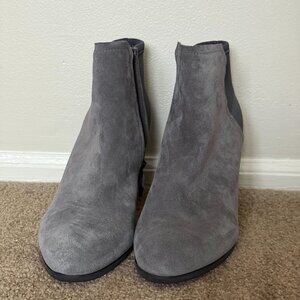 Grey Suede Ankle Boots